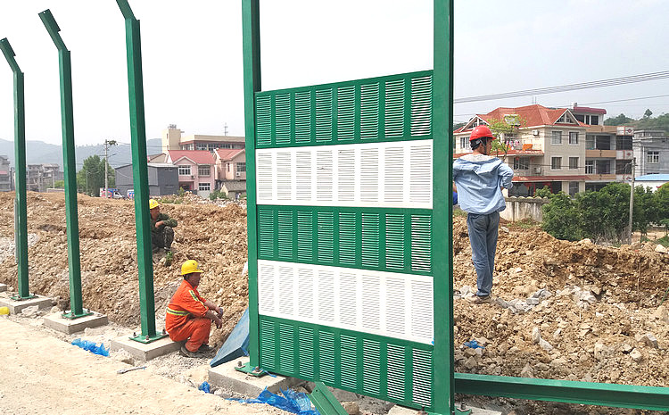 施工工地戶(hù)外碎石加工場(chǎng)降噪圍墻