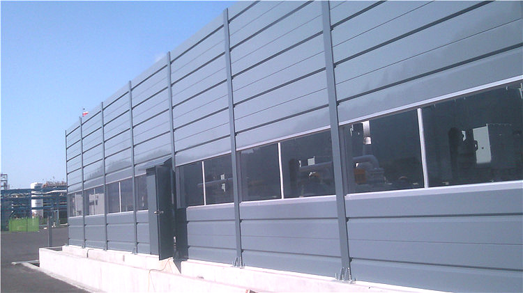 工業(yè)區廠(chǎng)房車(chē)間廠(chǎng)界降聲屏