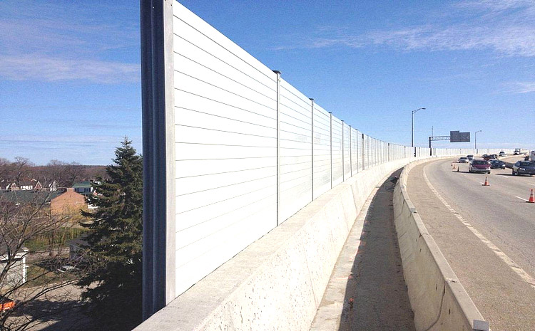 橋梁2m高輕型吸、隔聲板